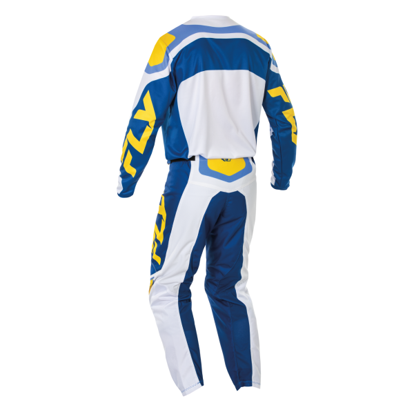 TRAJE FLY RACING F-16  WHITE//DARK BLUE//YELLOW 2025 - Imagen 2