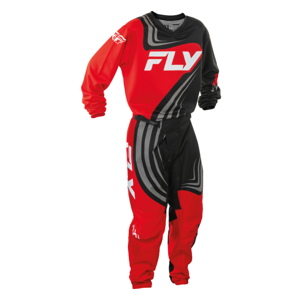 TRAJE FLY RACING F-16 YOUTH  RED//BLACK//WHITE 2025
